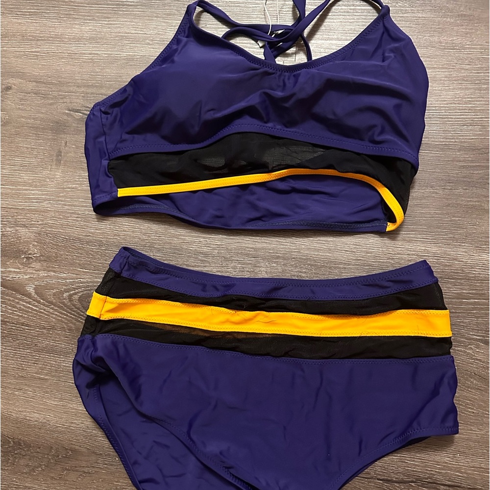 High Waisted Bikini Swimsuit for Women Tummy Control Two Piece Sporty